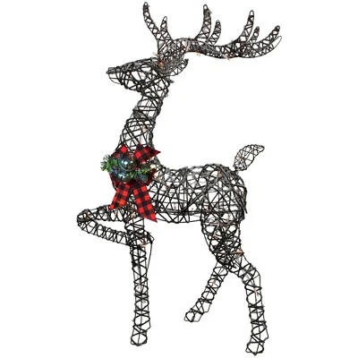 Northlight 60.25" Lighted Reindeer Stag Christmas Decoration 3 Northlight 60.25" Lighted Reindeer Stag Christmas Decoration - Image 3