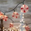 Northlight 10-Count Peppermint Candies Christmas Lights - 6ft Green Wire