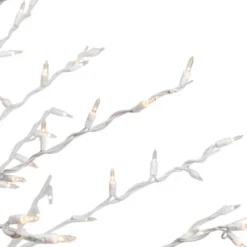 Northlight 6' Prelit Artificial Christmas Tree White Lighted Cascade Twig Outdoor Decoration - Clear Lights -Holiday Decoration Store GUEST 0150ee46 064b 423e 8273 b4e621461384