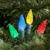 Northlight 200 Count Multi-Color LED Faceted C6 Christmas Lights - Green Wire