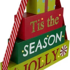 Northlight Lighted "Tis The Season To Be Jolly" Christmas Decoration - 11.75" 10 Northlight Lighted "Tis The Season To Be Jolly" Christmas Decoration - 11.75" -Holiday Decoration Store GUEST 045f1d92 92d5 4c69 a5e1 c1100b2ab613