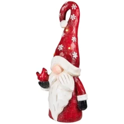 Northlight Gnome In Lighted Hat Holding Cardinal Christmas Decoration - 20" - LED Warm White Lights -Holiday Decoration Store GUEST 06473b6d bb94 489b a699 e404058c3c16
