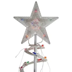 Northlight 6' Pre-Lit Spiral Christmas Tree - Multi Color Lights