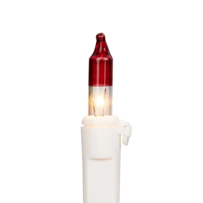 Northlight Mini Christmas Light Set - Clear With Red Tips - 20.25' White Wire - 100ct 5 Northlight Mini Christmas Light Set - Clear With Red Tips - 20.25' White Wire - 100ct - Image 5