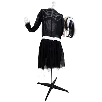 Northlight LED Lighted And Animated Skeleton Maid Head-in-Hand Halloween Figure - 57" 11 Northlight LED Lighted And Animated Skeleton Maid Head-in-Hand Halloween Figure - 57" - Image 11