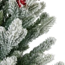 Northlight Real Touch™️ Potted Flocked Mini Fir Pine Artificial Christmas Tree - 25" - Unlit -Holiday Decoration Store GUEST 0a583882 f75d 4e8a b36b 61d6eb8544b3