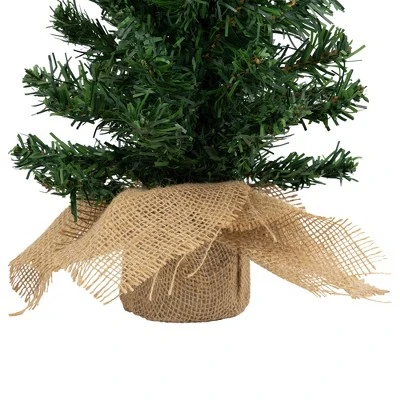 Northlight 1.5 FT Unlit Artificial Christmas Tree Mixed Green Pine In Burlap Base 5 Northlight 1.5 FT Unlit Artificial Christmas Tree Mixed Green Pine In Burlap Base - Image 5