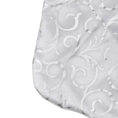 Northlight 19” White And Silver Filigree Christmas Stocking With Bows 5 Northlight 19” White And Silver Filigree Christmas Stocking With Bows - Image 5