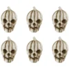 Northlight Bag Of Mini Pumpkin Head Skulls Halloween Decorations - 3" - Set Of 6