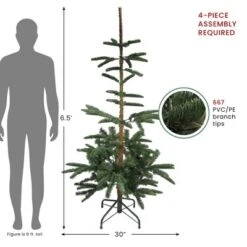 Northlight Real Touch™️ Slim Nordmann Fir Layered Artificial Christmas Tree - 6.5' - Unlit -Holiday Decoration Store GUEST 104e383f 8ed6 4fc5 9a5d d480e25ac58c