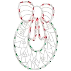 Northlight Lighted Wreath Window Silhouette Christmas Decoration - 16" -Holiday Decoration Store GUEST 1076388d ac1c 448f ae58 2530807f46f9