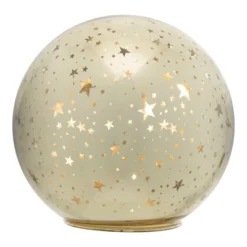 Northlight LED Lighted Stars Glass Globe Christmas Decoration - 6" - Gold -Holiday Decoration Store GUEST 10c9a4f3 16f7 40f4 aac2 a019a1411d19