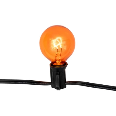Northlight G40 Globe Halloween Lights - Orange And Purple - 9' Black Wire - 10ct 3 Northlight G40 Globe Halloween Lights - Orange And Purple - 9' Black Wire - 10ct - Image 3