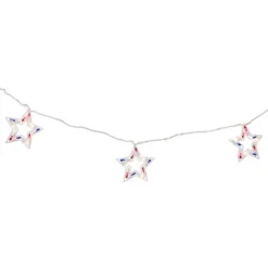 Northlight Patriotic Stars Patio Light Set - 5.25ft - White Wire - 5ct -Holiday Decoration Store GUEST 13b16fce afb0 4bf1 b09b 7a834889b3f4