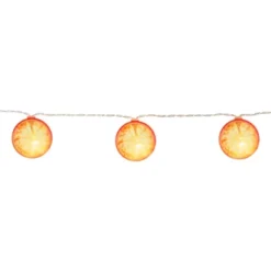 Northlight LED Orange Slice Indoor Outdoor Patio Light Set - 4.5' Clear Wire - 10ct -Holiday Decoration Store GUEST 1471d0d0 e62d 400b 86b2 d87c25a4d70f