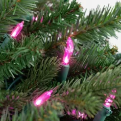 Northlight 100ct Mini Christmas String Lights Pink - 33' Green Wire -Holiday Decoration Store GUEST 150a4c74 42a7 4e15 abf1 fe090a0edfae