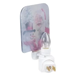 Northlight 4" Red And White Santa And A Snowman Christmas Night Light -Holiday Decoration Store GUEST 1556a986 2a72 46c2 909a b23301676624