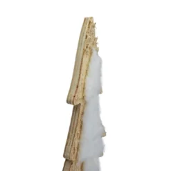 Northlight Snowy Wooden Tree Christmas Decoration - 14.5" - Beige And White -Holiday Decoration Store GUEST 1561387a 7028 497d b1f2 cb6a9986b1c0