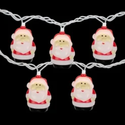 Northlight Santa Claus Christmas Light Set - Clear - 6' Green Wire - 10ct -Holiday Decoration Store GUEST 15dfea26 56f9 4612 9a69 759ed789a9e5