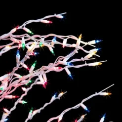 Northlight 6' Prelit Artificial Christmas Tree White Lighted Cascade Twig Outdoor Decoration - Multi-Color Lights -Holiday Decoration Store GUEST 16041d71 6717 4ffd 939e 0394f594ccec