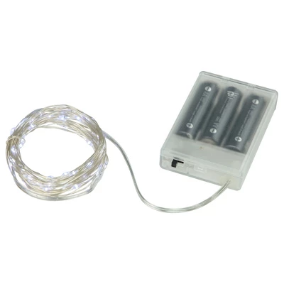 Northlight LED Micro Fairy Christmas Lights - Pure White - 16.25' Copper Wire - 100ct 7 Northlight LED Micro Fairy Christmas Lights - Pure White - 16.25' Copper Wire - 100ct - Image 7