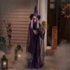 Northlight LED Lighted And Animated Witch Halloween Decoration - 5.5'