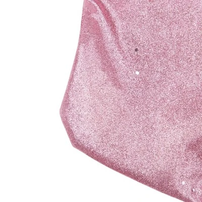 Northlight 21" Pink And Silver Glittered Princess Christmas Stocking With Cuff 6 Northlight 21" Pink And Silver Glittered Princess Christmas Stocking With Cuff - Image 6