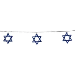 Northlight 10ct Star Of David Lights - White LED - 5' - Clear Wire -Holiday Decoration Store GUEST 179de667 c47a 4d60 b3b2 9437463d25ed