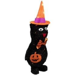Northlight 24" Lighted Black Cat In Witch's Hat Outdoor Halloween Decoration -Holiday Decoration Store GUEST 19ce02fb c2fa 458d 809e a327ab0fa73f
