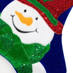 Northlight 20" Royal Blue Embroidered Velveteen Snowman Christmas Stocking With White Cuff -Holiday Decoration Store GUEST 1c947628 ab0d 4374 ae07 8e6460b24fa1