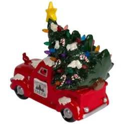 Northlight LED Lighted Vintage Truck With Tree Christmas Decoration - 8" - Red -Holiday Decoration Store GUEST 1cc87636 dd33 4667 a00a 633c397f94c2
