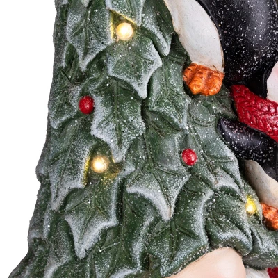 Northlight Lighted Gnome With Penguins Christmas Decoration -17" - Clear LED Lights 8 Northlight Lighted Gnome With Penguins Christmas Decoration -17" - Clear LED Lights - Image 8
