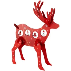 Northlight Reindeer Cut-Out Ornament Holder Christmas Decoration - 13.25" - Red And White -Holiday Decoration Store GUEST 1dd9e37f b9a9 4b3c 8f52 7197ed85180b