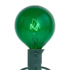 Northlight G50 Globe Indoor Outdoor Patio Light Set - Green - 9' Green Wire - 10ct -Holiday Decoration Store GUEST 1e631de1 aed5 4fdd 9fed a3f954aa0c65