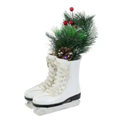 Northlight LED Lighted Ice Skates With Floral Arrangement Christmas Decoration - 12" -Holiday Decoration Store GUEST 1e7b7752 da3e 4742 ab25 b0773ed6201a