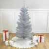 Northlight 4' Holographic Silver Tinsel Slim Artificial Christmas Tree - Unlit