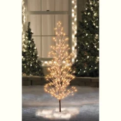 Northlight 6' Pre-Lit LED Brown Artificial Christmas Tree With Icicle Lights- Clear Lights -Holiday Decoration Store GUEST 1f0dcf6c df34 4437 bf75 cb7bb193bdcf