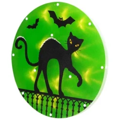 Northlight Lighted Black Cat With Bats Halloween Window Decoration - 13.75" -Holiday Decoration Store GUEST 1f8c0c64 2728 460d bb22 84b25c531f2b