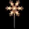 Northlight Lighted Snowflake Outdoor Christmas Pathway Markers - 14.25" - Set Of 5