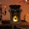Northlight Lighted Flickering Beware Gravestone Halloween Decoration - 13.5" - LED Orange Light