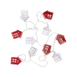 Northlight 10 B/O LED Warm White Metal House Christmas Lights - 6.5' Clear Wire -Holiday Decoration Store GUEST 237a4b08 4f5f 4f21 b00f d489598e9072