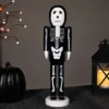 Northlight Skeleton Wooden Halloween Nutcracker - 14" - Black And White