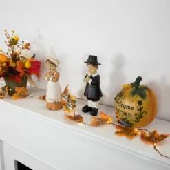 Northlight LED Maple Leaves Fall Harvest Micro Fairy Light Set - 4' Brown Wire - 10ct