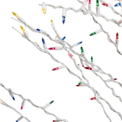 Northlight 6' Prelit Artificial Christmas Tree White Lighted Cascade Twig Outdoor Decoration - Multi-Color Lights -Holiday Decoration Store GUEST 27cbe8bf 7d0b 4756 9470 61a8d7234091