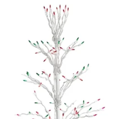 Northlight 6' Prelit Artificial Christmas Tree White Lighted Cascade Twig Outdoor Decoration - Multi-Color Lights -Holiday Decoration Store GUEST 28a1737d 1fd0 443b a732 408bbf5b14c5