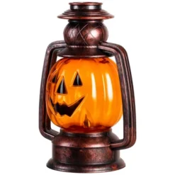 Northlight 16.5" Halloween Flickering Pumpkin Lantern Pathway Markers 3ct - Orange/Black -Holiday Decoration Store GUEST 2962dff3 4c8a 4425 b9b6 d371abd6376a