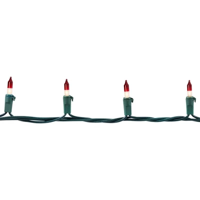 Northlight Mini Christmas Light Set - Clear With Red Tips - 20.25' Green Wire - 100ct 3 Northlight Mini Christmas Light Set - Clear With Red Tips - 20.25' Green Wire - 100ct - Image 3