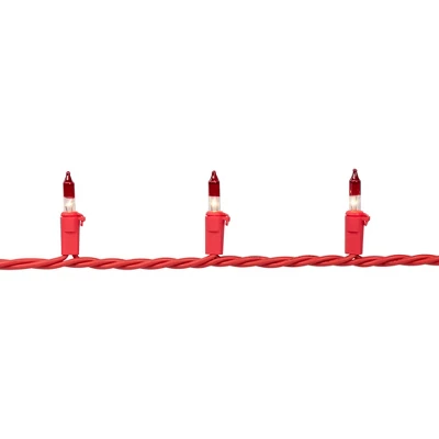Northlight Mini Christmas Light Set - Clear With Red Tips - 20.25' Red Wire - 100ct 4 Northlight Mini Christmas Light Set - Clear With Red Tips - 20.25' Red Wire - 100ct - Image 4