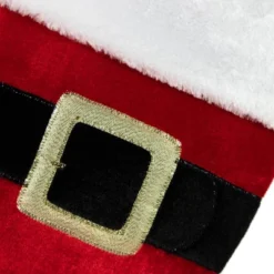Northlight 20" Red And White Velveteen Santa Claus Belt Buckle Christmas Stocking -Holiday Decoration Store GUEST 2af28de2 f61d 4ee7 9e04 94d922b667e0