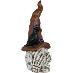 Northlight Skull In Witches Hat With Crow Halloween Decoration - 22.75" -Holiday Decoration Store GUEST 2b1ec014 e6f7 4086 9c88 efc22182ca3d